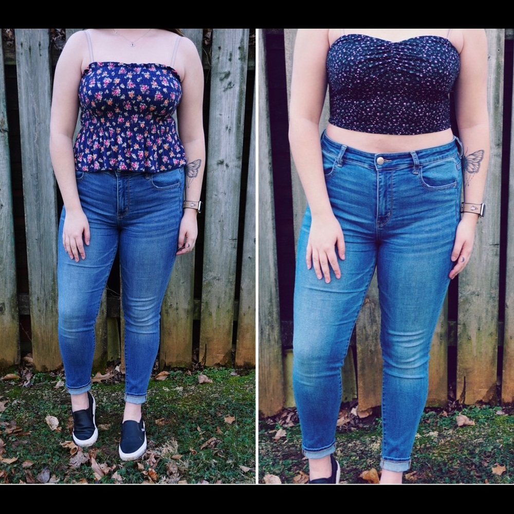 🎀 SALE 4/$20 tilly’s floral tube tops 2 NWOT
